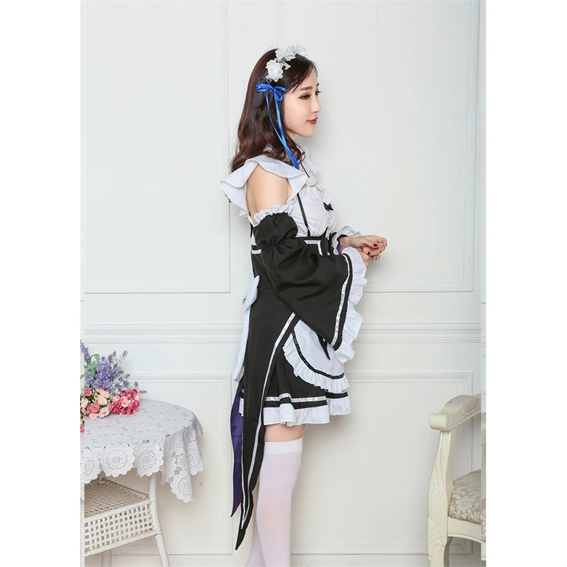 2019 Хэллоуин Рождество Аниме Косплей Костюм Ram косплей аниме горничной костюмы