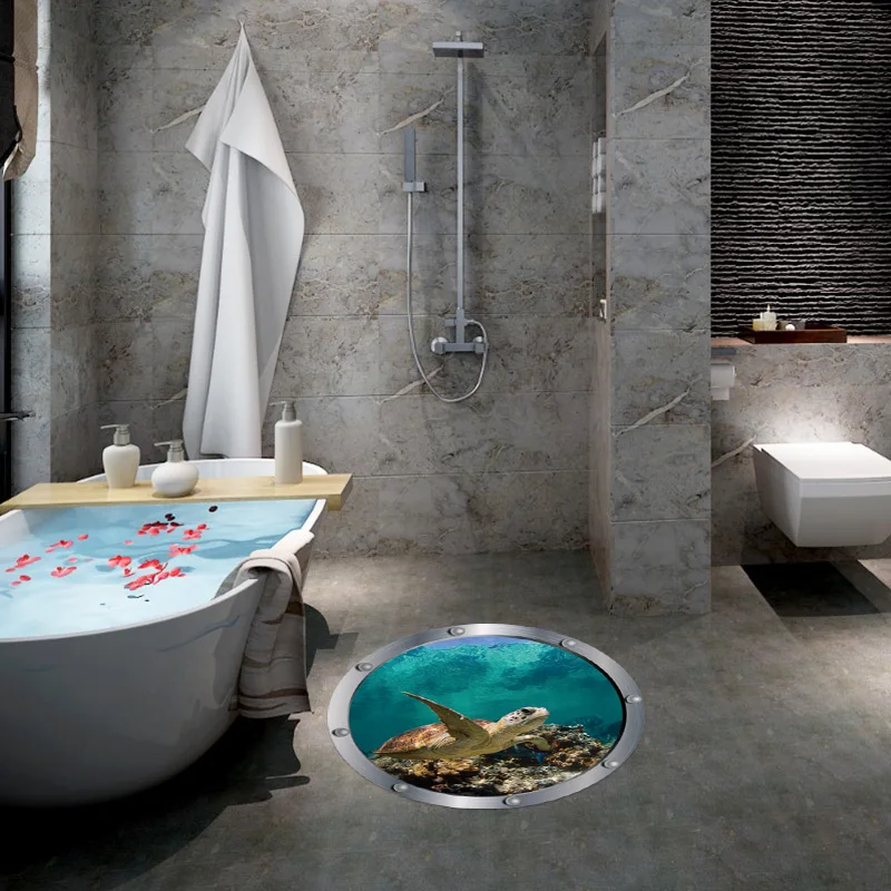 3D наклейки на стену обои морская черепаха океан мир настенные художественные