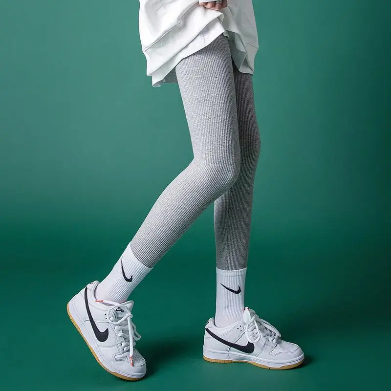 

Yoga Trousers for Women Outerwear Spring Tight-fitting High Waist All-match Elastic Ankle-Length Vertical Striped LeggingsPants
