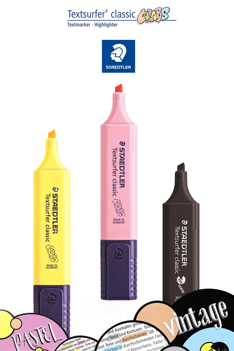 2 шт STAEDTLER хайлайтер 364 C детский Макарон цвет студенческий офис основные цвета текст маркер для выделения