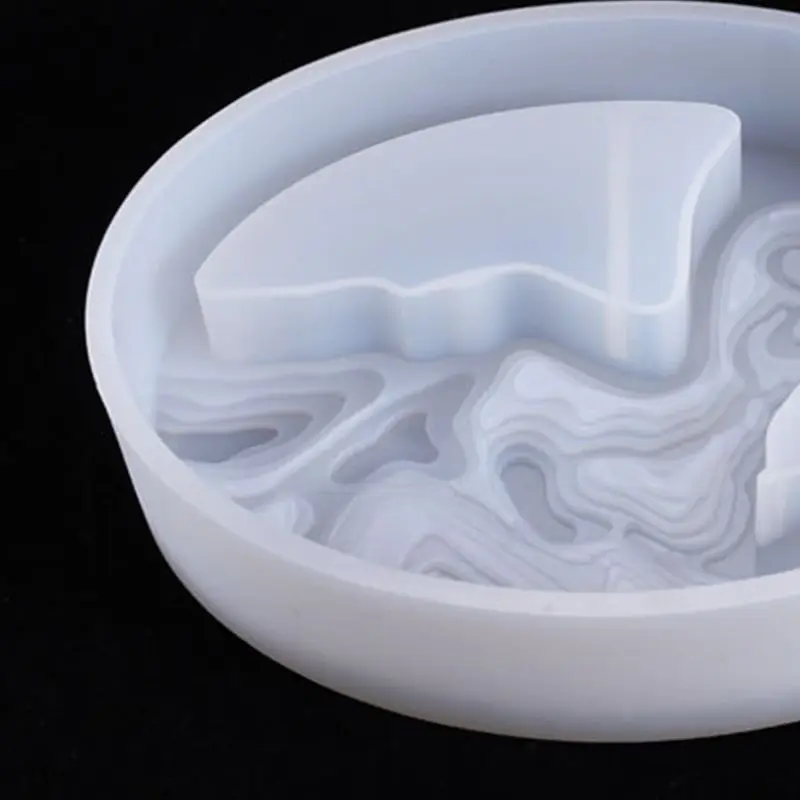 

Crystal Epoxy Resin Mold Oval Potted Casting Silicone Mould Handmade DIY Crafts 1XCA