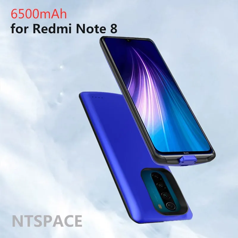 6500 мАч запасной внешний аккумулятор зарядное устройство чехол для Redmi Note 8 чехол для зарядки Coque зарядное устройство чехол s для Redmi Note 8 чехол для питания