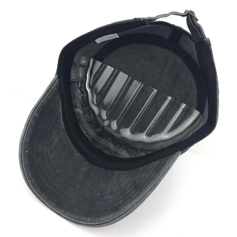 

Adjustable Vintage Mens Warm Top 2020 Thicker Winter Washed Flat Cap And Hats Hat Classic Fitted Caps For Men Military