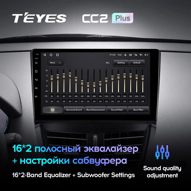 TEYES CC2L и CC2 Plus Штатная магнитола For Пежо 207 Peugeot 2006 - 2015 Android до 8-ЯДЕР 6 + 128ГБ 16*2EQ DSP 2DIN