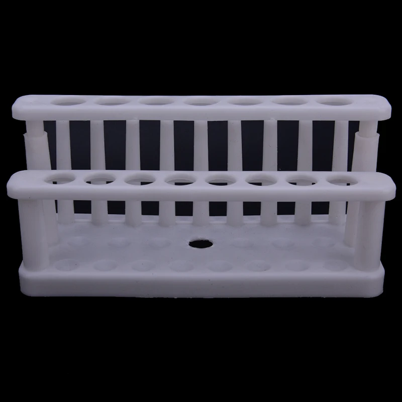 

1pc Plastic Test Tube Rack 15 Holes and 9 Pins Holder Support Burette Stand Lab Test Tube Stand Shelf Diameter:15mm