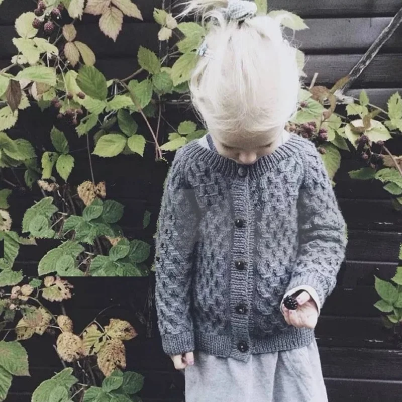 

2020 autumn winter infant boys girls sweaters fashionable long sleeve knitted kids cardigan warm baby sweater Toddler clothes