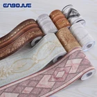 Рельефные 3D наклейки на плинтус, для стен, современные самоклеящиеся обои для фона ТВ, гостиной, талии, ПВХ, водонепроницаемые обои