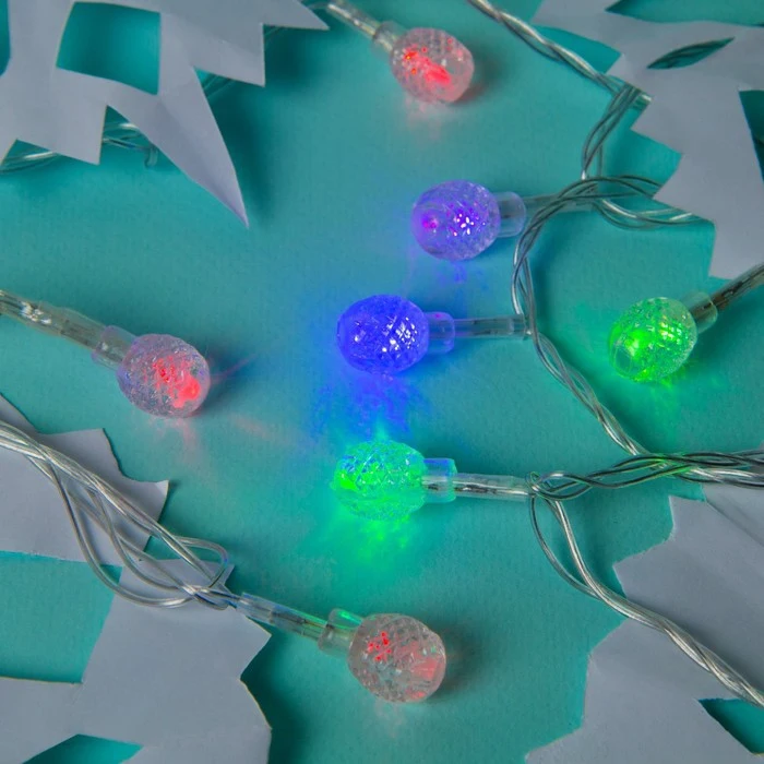 Гирлянда &quotНить&quot с насадками “Мини фонарик” 5 м LED 20 220V мигает нить прозрачная