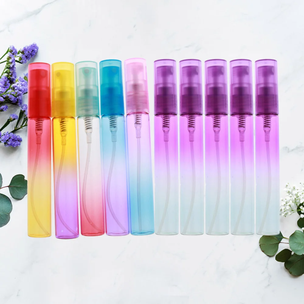 

24pcs 8ml Gradient Spray Bottle Mini Glass Bottle Cosmetic Containers for Girl