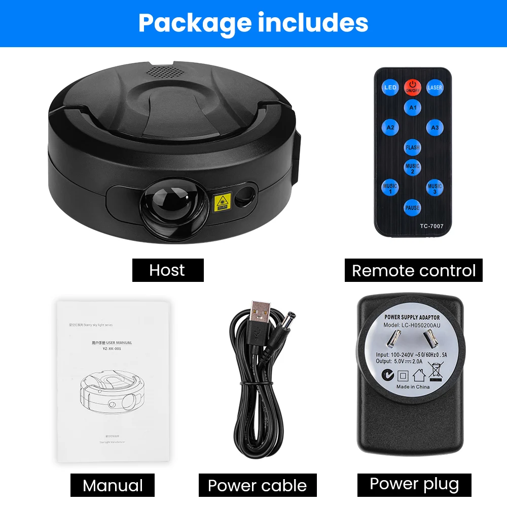 

SUNYIMA LED Starry Sky Light Rotating Fantasy Colorful Remote Control Laser Light Romantic Nebula Bedroom Night Light