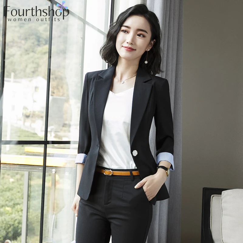 Модные блейзеры и куртки для женщин осень зима Офис Леди Бизнес Работа