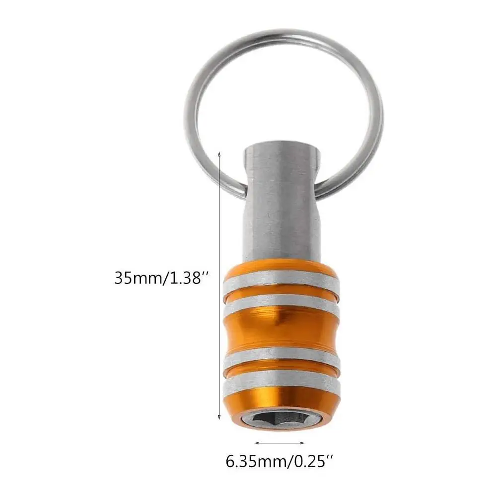 

5Pcs Screwdriver Bit Magnetic Ring 1/4" Hex Shank Quick Holder Rod Keychain Drill Socket Extension Bits Release Set Z9T7