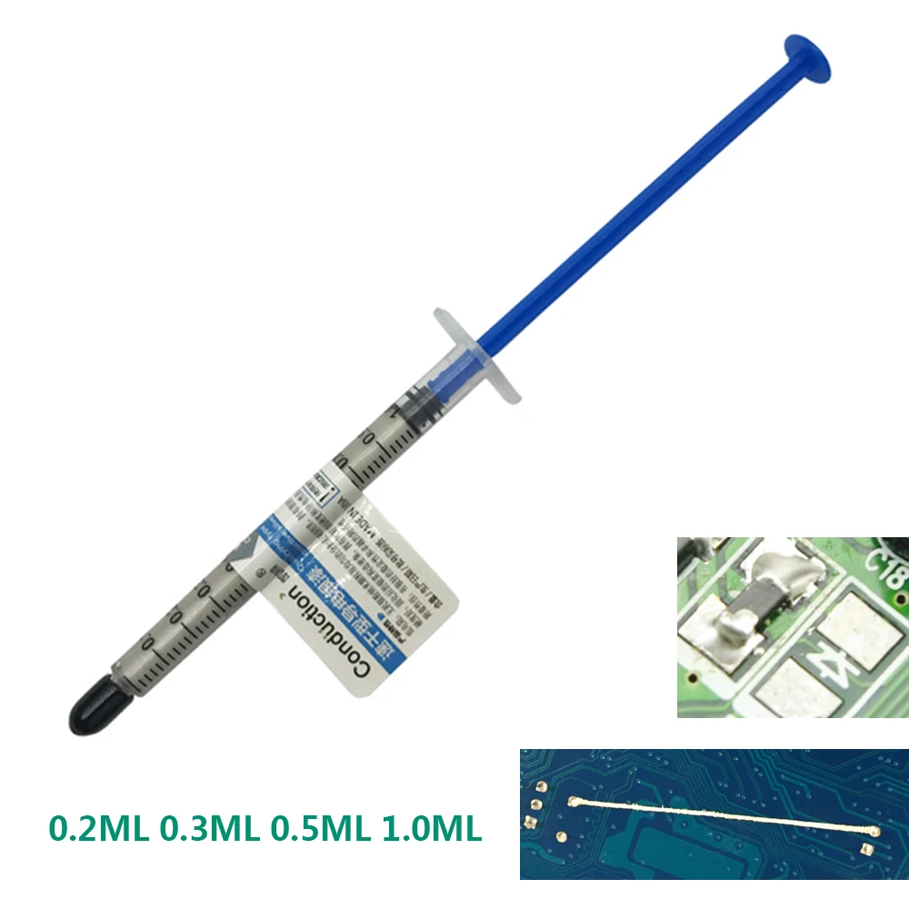 Проводящий клей серебряная клеевая паста для ремонта печатных плат проводящие