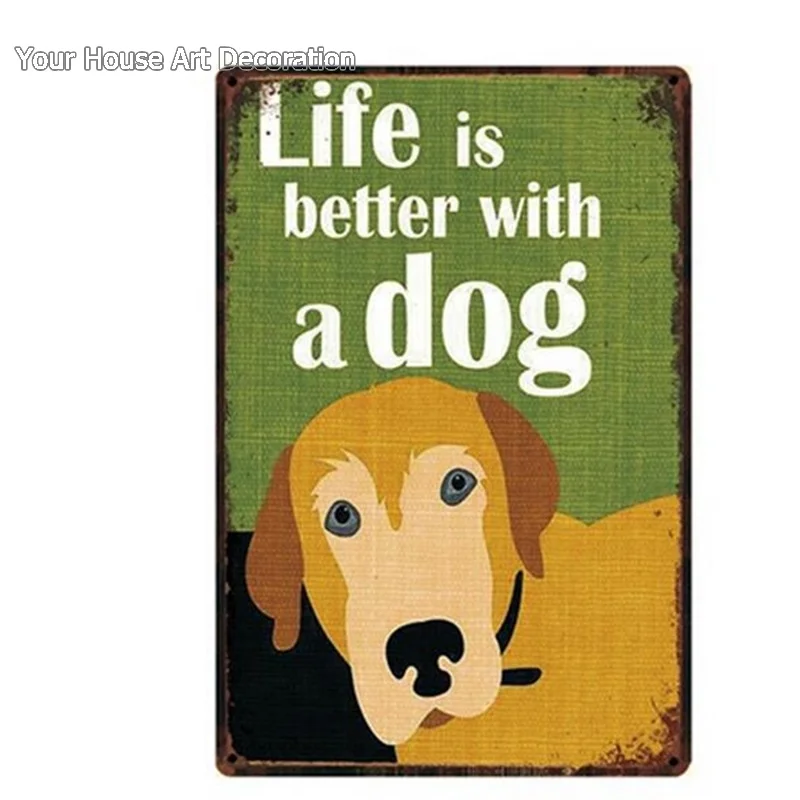 I Love My Boxer Dogs Pet Shop металлический знак жестяные правила собаки Остерегайтесь собаки Waring плакат табличка для домашнего декора настенная живопись 20*30 см