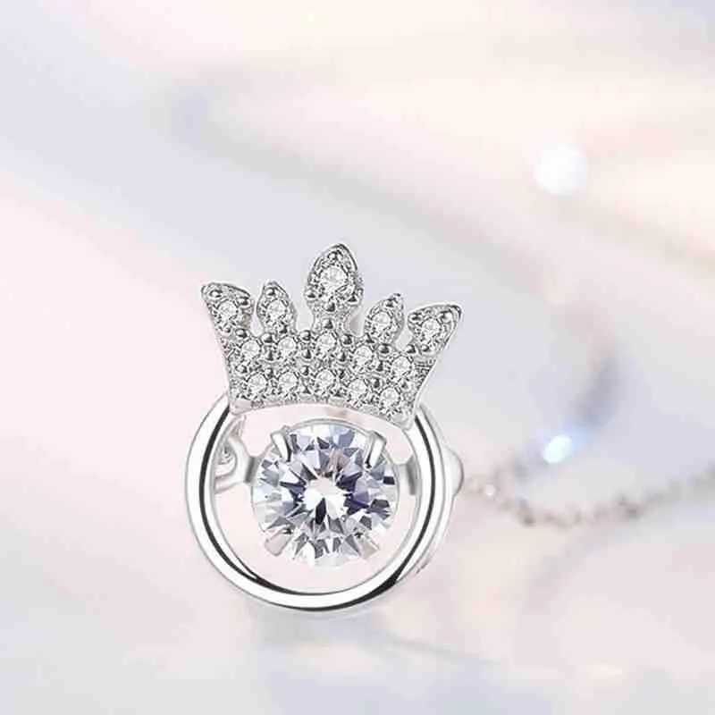 Ожерелье с подвеской в виде короны модное индивидуальное простое ожерелье