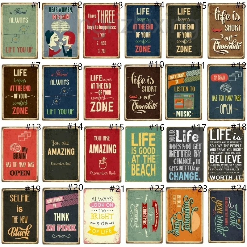 Life Is Good At The Beach металлический постер You Are Amazing Vintage Tin Sign Wall Plate Pub Bar Home декоративная