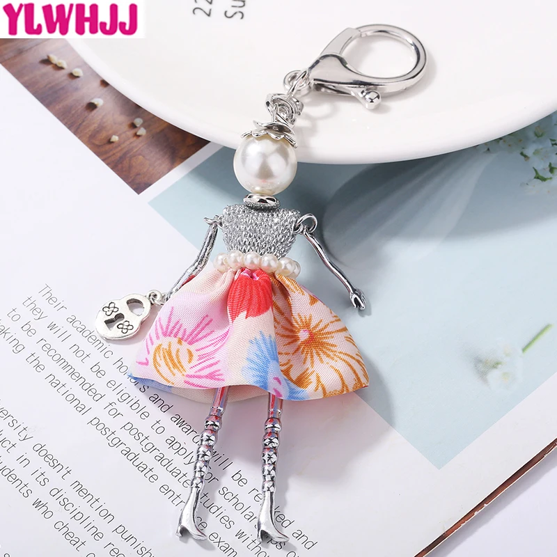 YLWHJJ абсолютно новый женский прекрасный кукольный брелок для ключей девочки