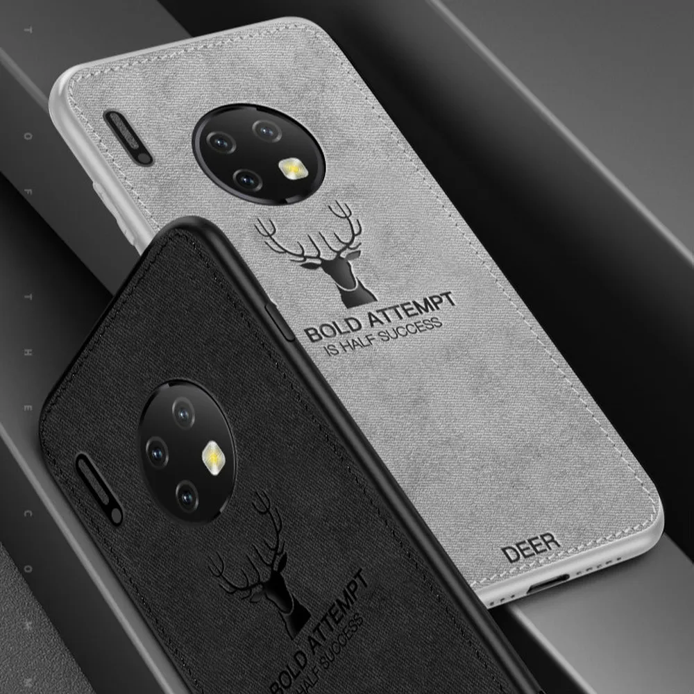 Классический ретро-ткань чехол для телефона huawei mate 30 Pro 5G Модный Клаус Лось задняя