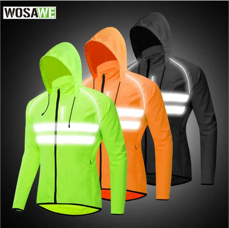 WOSAWE Спортивная ветровка для улицы горной дороги километр езды с капюшоном