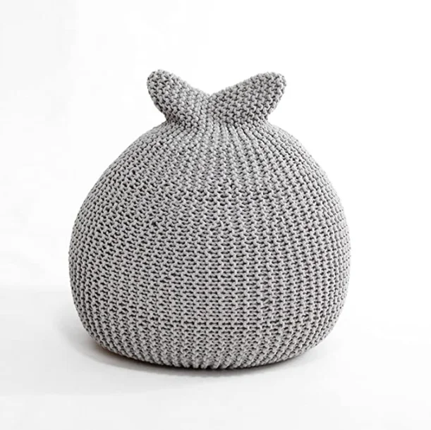 

Knitting Bean Bag Chair Handmade Sofa cover for Living Room or Bedroom