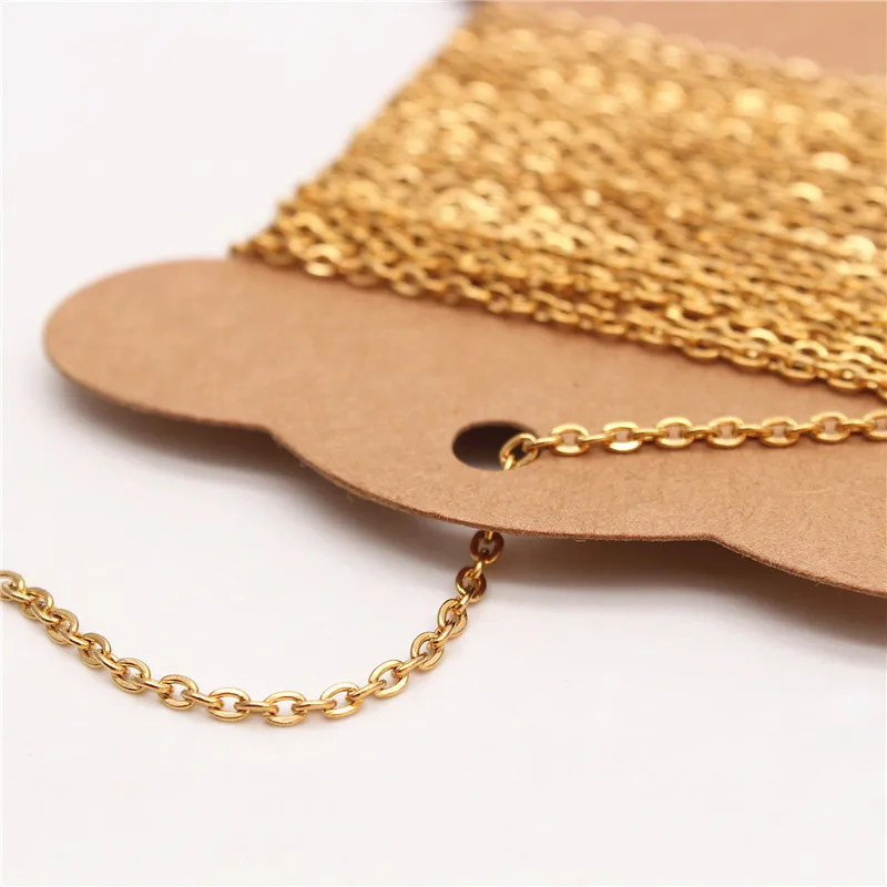 3/5 метров 16 4 фута цепочка из нержавеющей стали удлинитель колье витой крест цепи