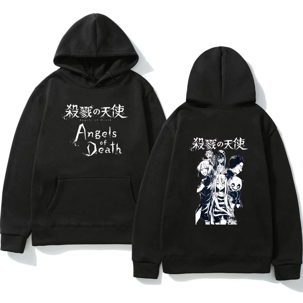 

Anime Angels of Death Hoodies Caroon Rache Gardner Isaac Foster Graphic Sweatshirts Pullover Men Women Winter Fleece Hoodie New