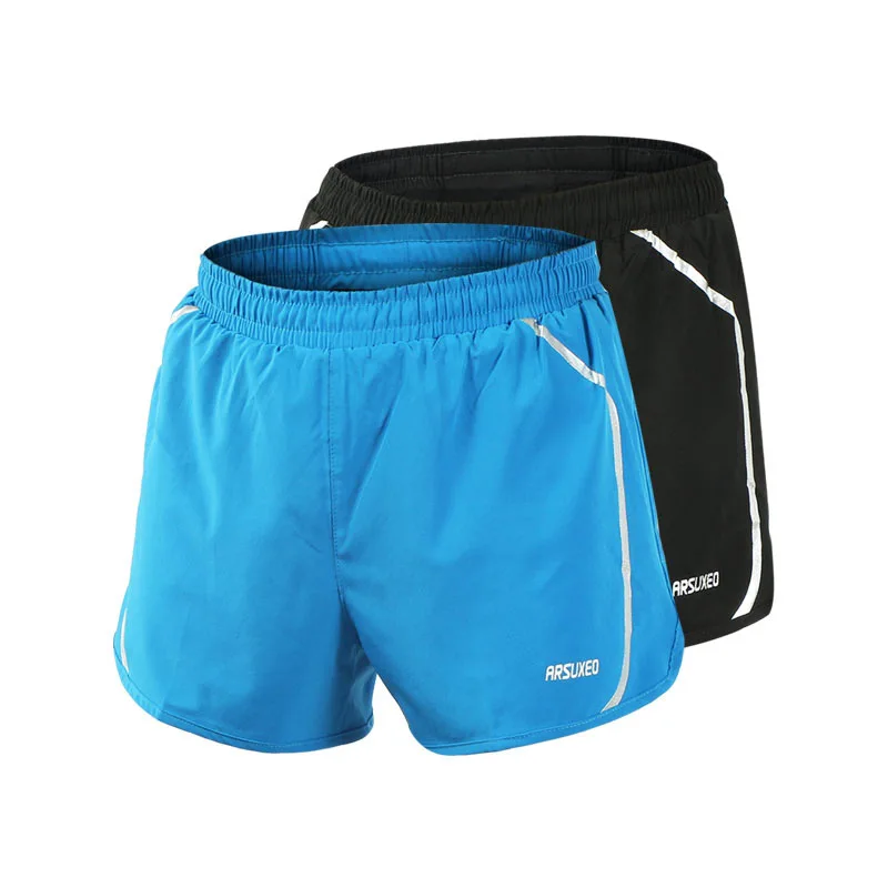 Мужские и мужские тренировочные шорты для бега с подкладкой дышащие марафона