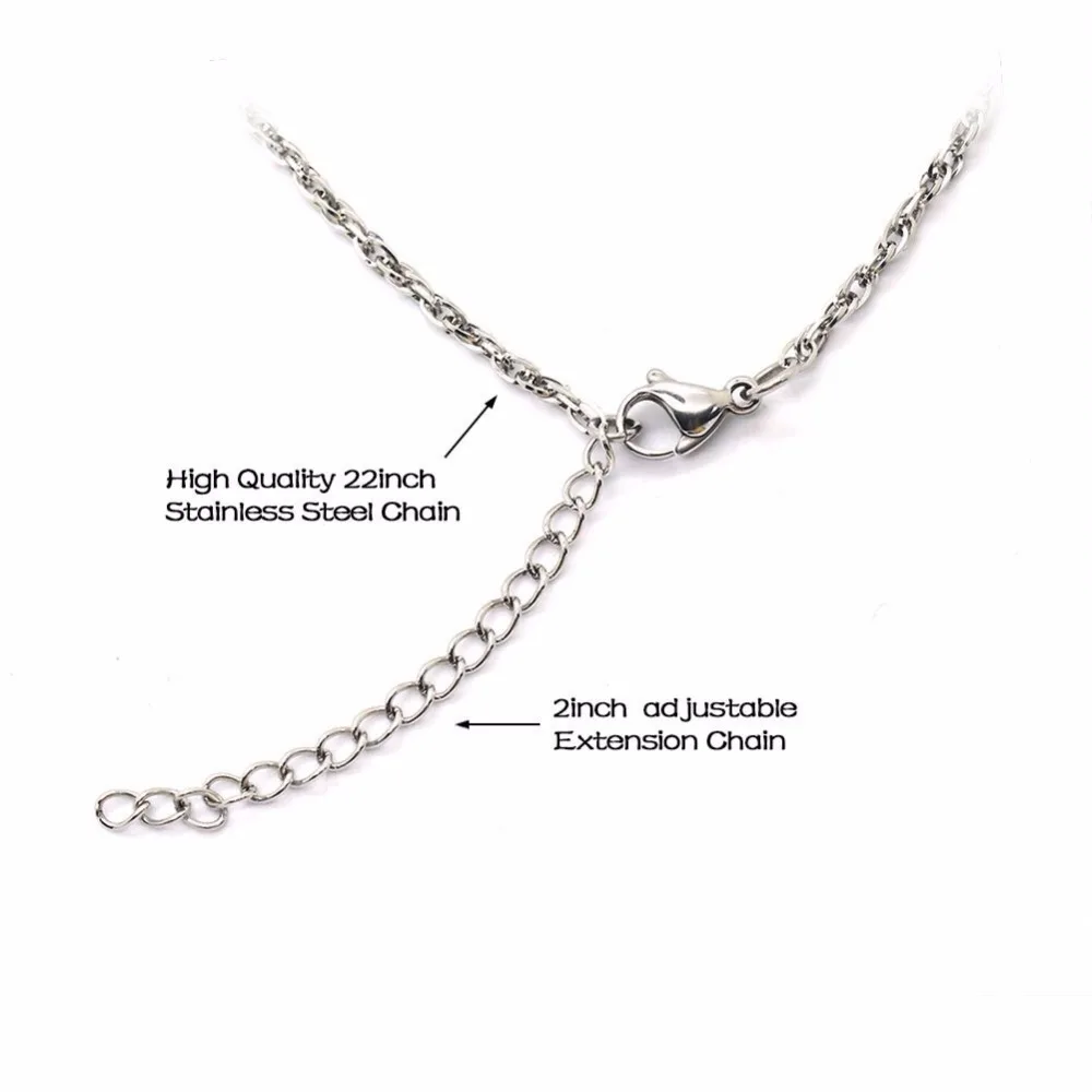 Круглый плавающий медальон BOFEE ожерелье подвески серебро 316L шармы из нержавеющей