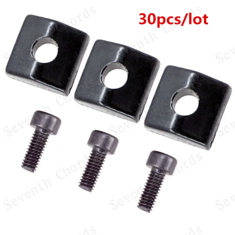 30 шт./лот черный блокирующий блок для гайки электрогитары аксессуары гитары