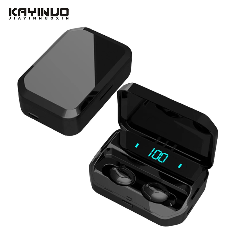 KAYINUO TWS 6D стерео Беспроводная гарнитура с микрофоном светодиодный дисплей