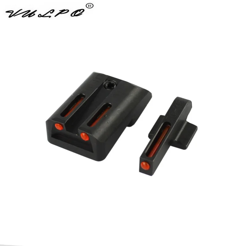 Красно зеленый волоконно оптический передний и задний прицел для пистолета 1911 CUT.