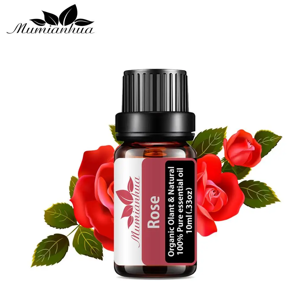 

Rose Essential Oil Pure Natural 10ML Pure Essential Oils Aromatherapy Diffusers Oil emotional balance Air Fresh