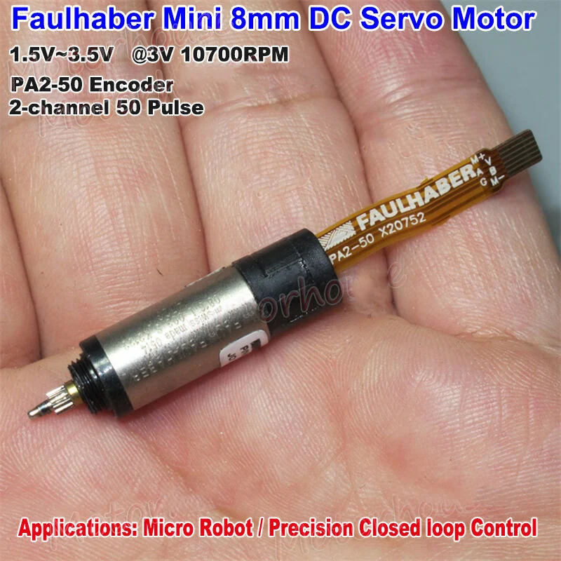 Faulhaber Mini 8 мм DC Coreless Servo электродвигатель с микро приводом для роботов приводов