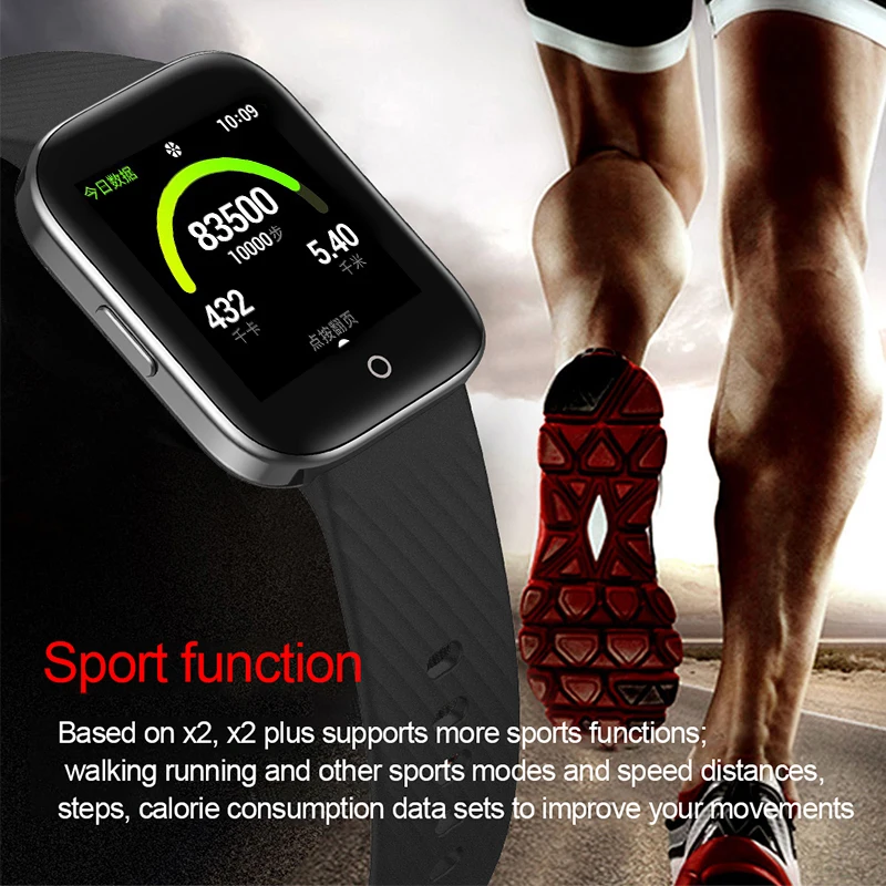 

LIGE New 1.3 TFT Color screen men smart watch waterproof sport for iPhone Heart rate blood pressure smartwatch for man women+box