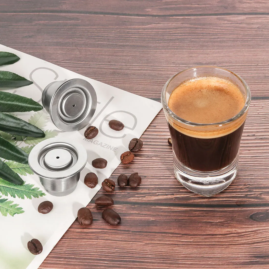 

Hot sale coffee capsule refillable filter, suitable for different coffee machines, each cup of Indian coffee filter daily tool