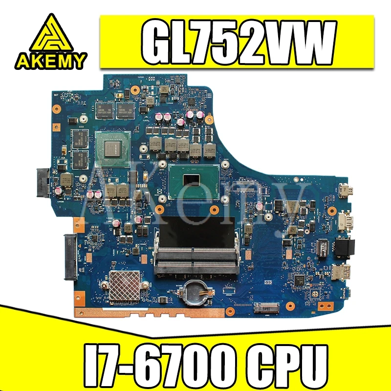 GL752VW материнская плата с I7 6700CPU N16P GX A1 FX71PRO REV2.0/REV2.1 для For Asus GL752V GL752