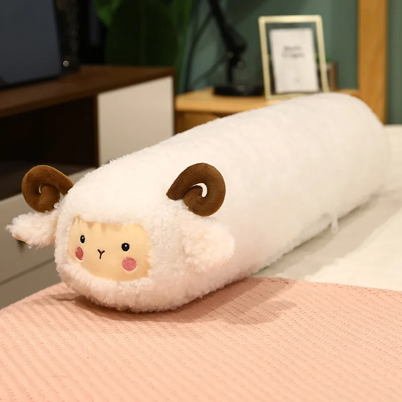 

80-120cm cute lamb long pillow soft sheep doll sheep soft pillow sofa cushion birthday gift Christmas gift for girlfriend