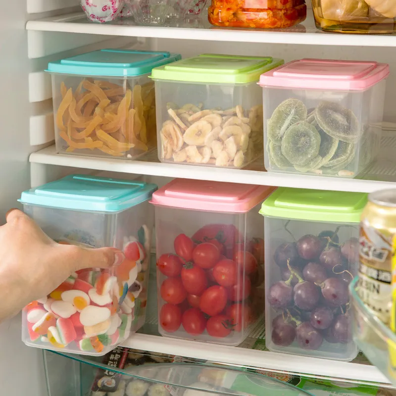 Прозрачная коробка для хранения пищевых продуктов маленькая пластиковая кухня