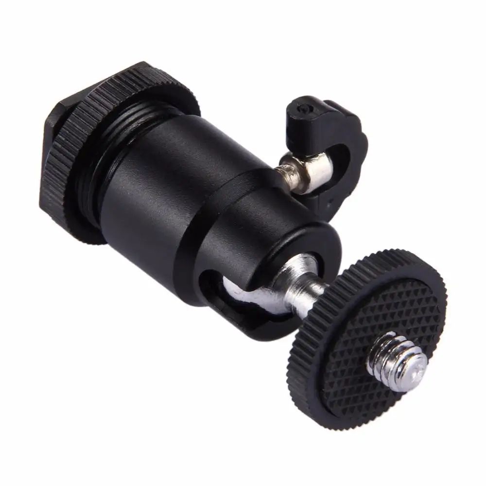 BEESCLOVER Mini Ball Head Mount Hot Shoe Tripod Screw with Lock ball head 360 Degree Swivel Konsait r60 | Электроника