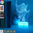 Фигурка Kochou Shinobu, 3D светильники для ночного клуба, светодиодная неоновая настольная лампа, светильник для убийц демонов, аниме, подарок для фанатов, декор для детской комнаты, гостиницы, ночник