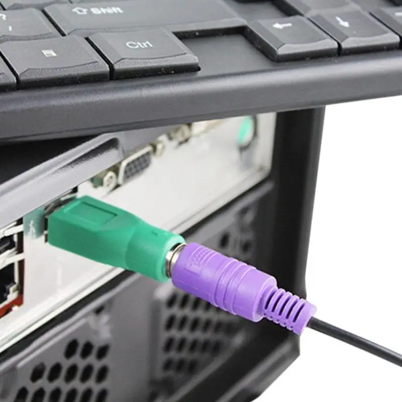 2022 New 1/2Pcs USB Female To PS2 PS/2 Male Adapter Converter Keyboard Mice Mouse Accessories Futural Digital Green Hot Selling |