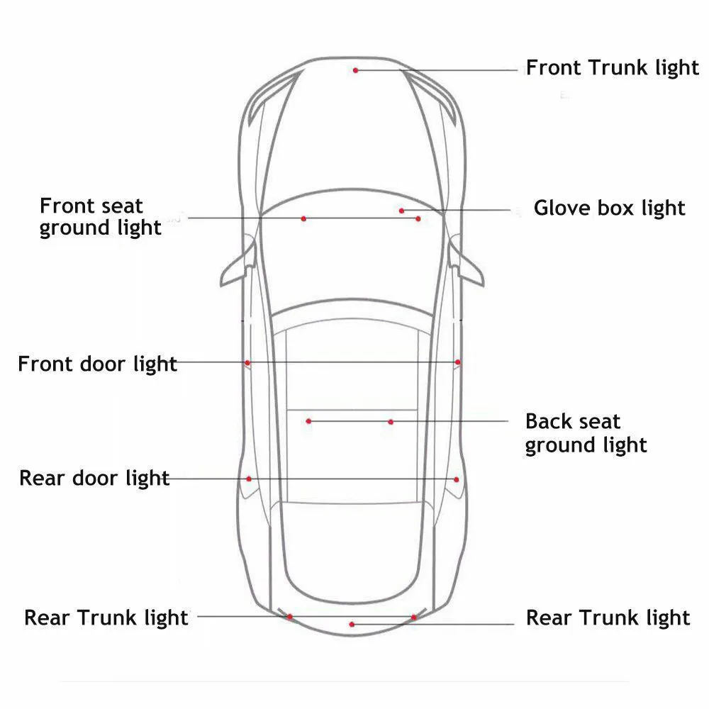 Новинка 2 шт. Автомобильный Дверной светодиодный светильник багажник обувь для