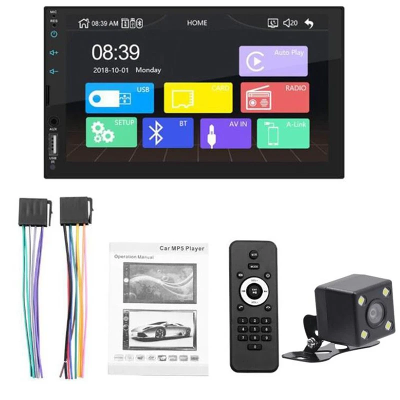 2 Din Автомобильный Радио 7 дюймов HD пресс экран плеер Android Авто Carplay мультимедиа MP5