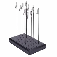 9x14 holes painting stand base with 10pcs metal alligator clip stick for gundam model building tool sets %e2%80%8b