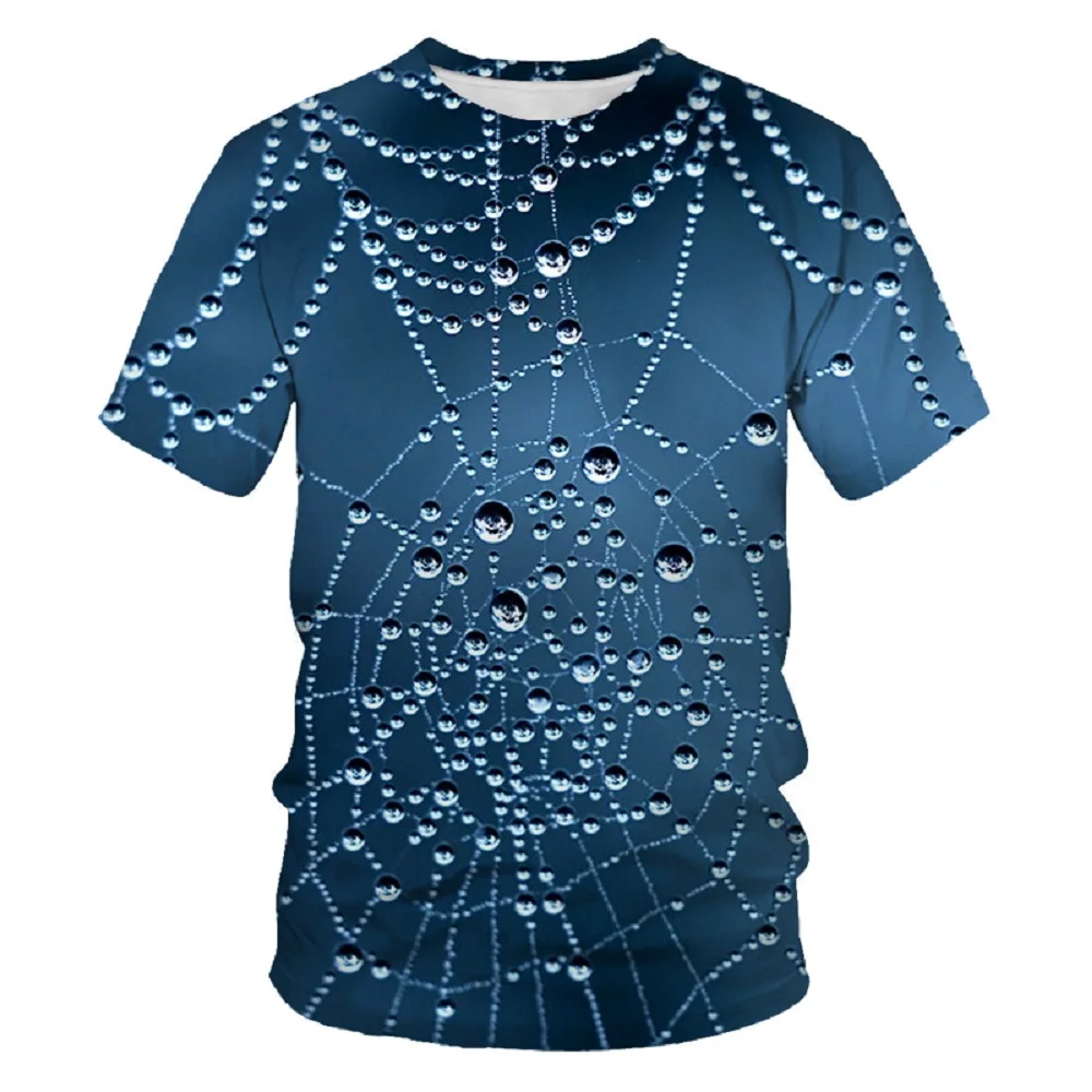 

Men's T-shirt Printing Water Drop Pattern Summer Street Style Casual Sports Couples Same Paragraph Short-Sleeved T-shirt 110/6XL