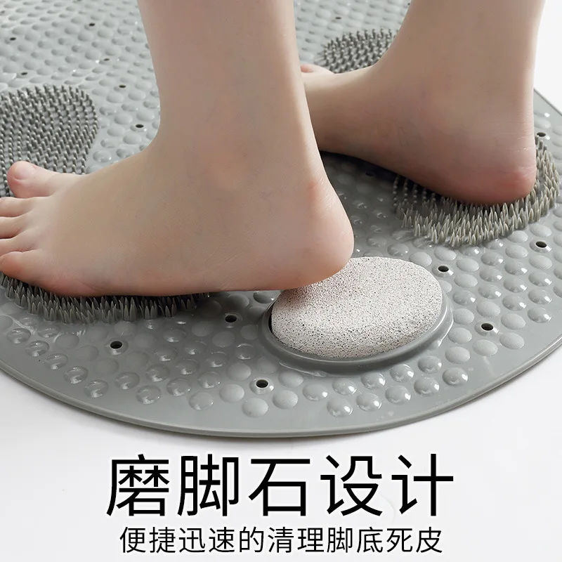 new style pvc toilet bathroom non slip mat household bathroom grind stone floor mat shower room massage foot mat free global shipping