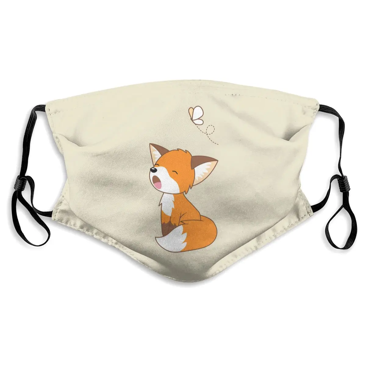 

Fox printing dust-proof mask gothic female/male filter Mouth foam mask artificial boys/girls mask