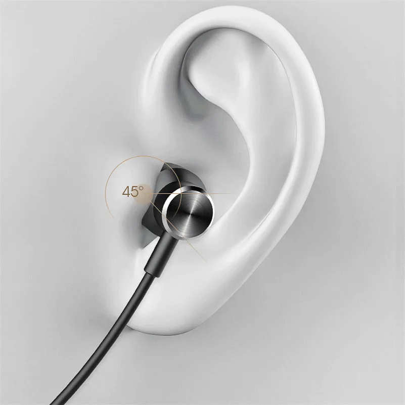 Оригинальные xiaomi Hay lou H8 проводные наушники для huawei 3 5 мм черный цвет Музыкальные с