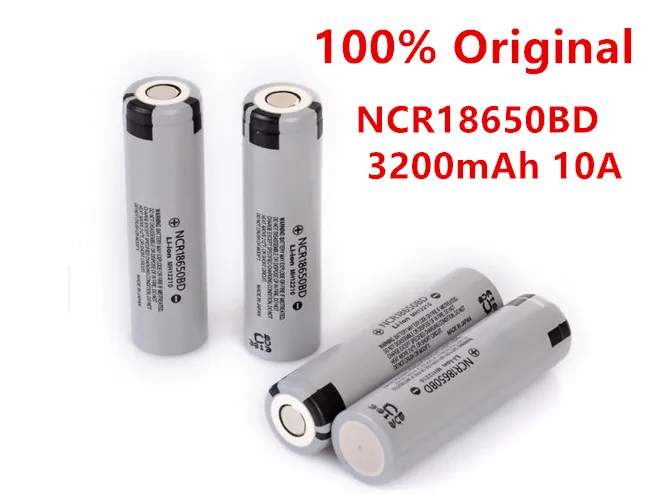Vapcell 100% оригинальный литий ионный аккумулятор NCR18650BD 3200 мАч 10A 18650 аккумуляторные