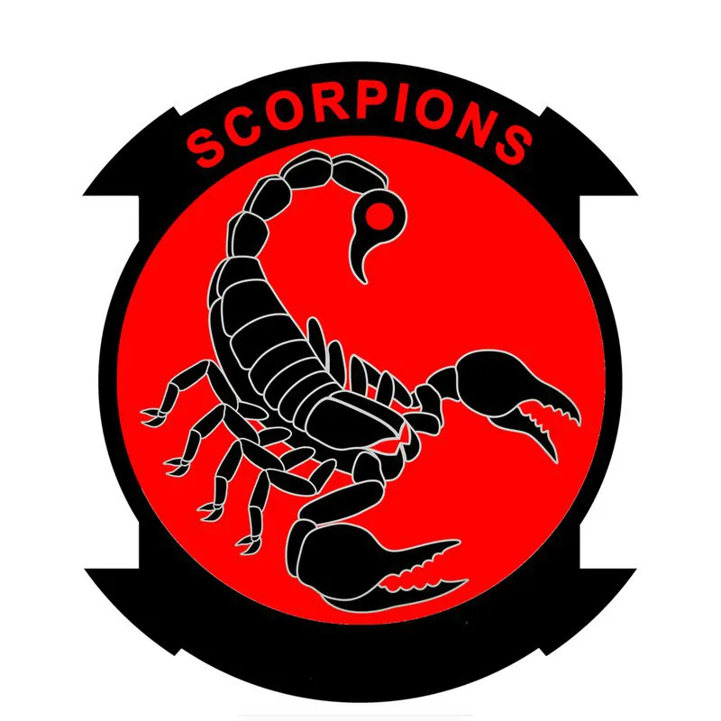 

Автомобильная виниловая наклейка с красным скорпионом, 15 х13 см